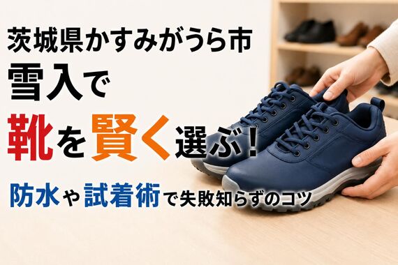 靴 茨城県かすみがうら市雪入